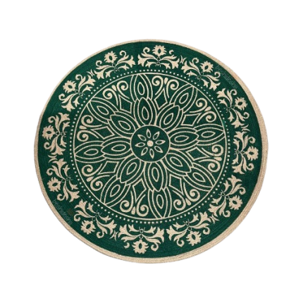 Bohemian Mandala Jute Rug