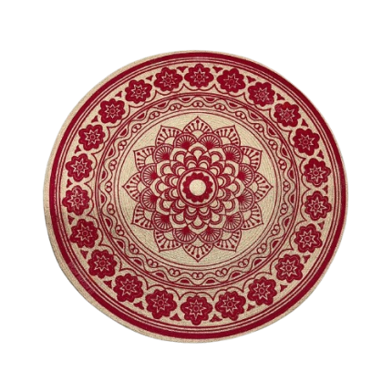 Bohemian Mandala Jute Rug